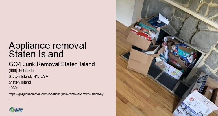 Appliance removal Staten Island Junk Metal Removal