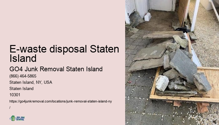 Hoarding cleanup E-waste disposal Staten Island