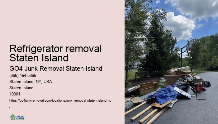 Refrigerator removal Staten Island affordable junk removal