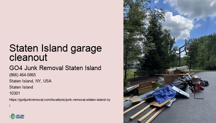 Staten Island garage cleanout trash and junk removal