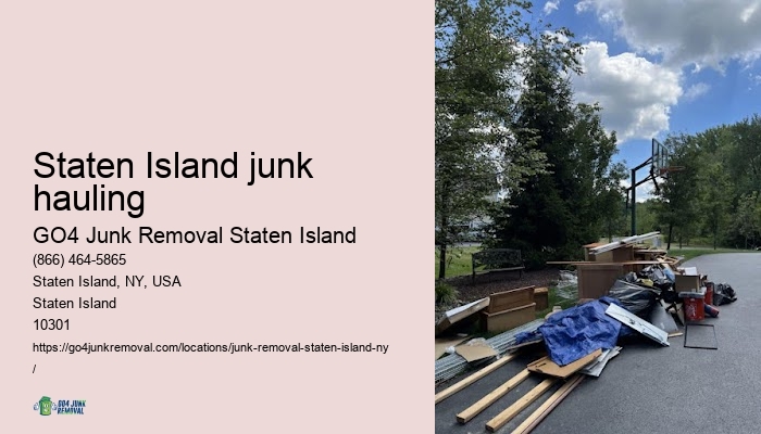Staten Island junk hauling quick cleanout