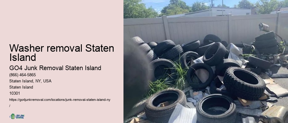 Washer removal Staten Island clean and haul