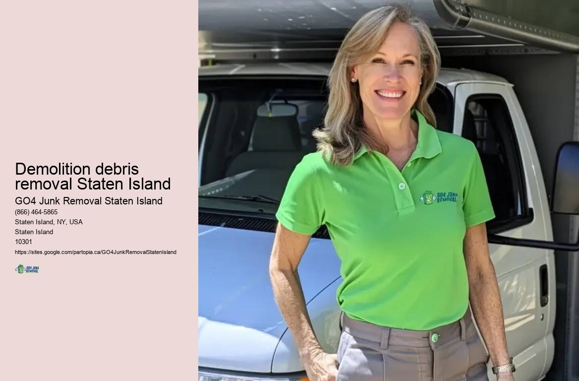 Junk removal estimate Demolition debris removal Staten Island