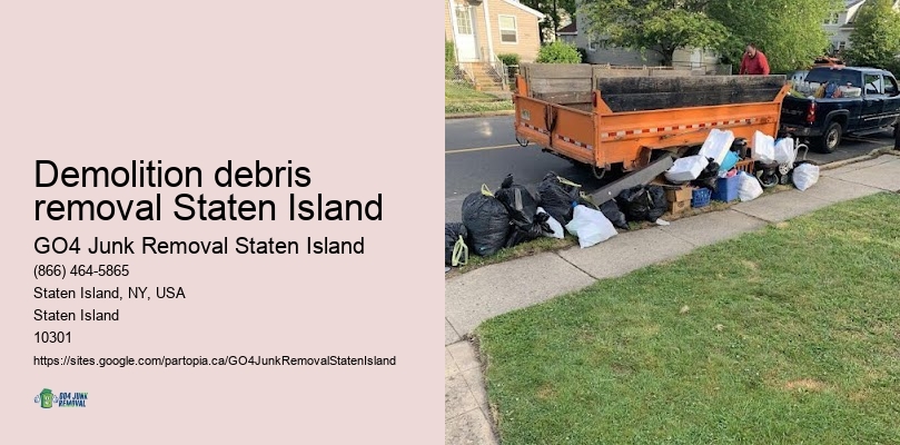 Demolition debris removal Staten Island waste disposal