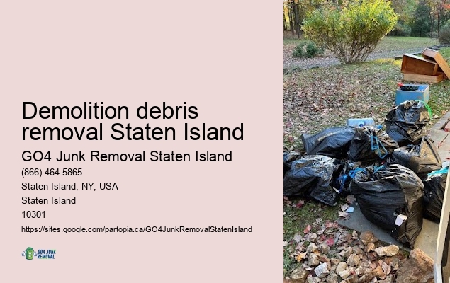 Demolition debris removal Staten Island junk recycling services