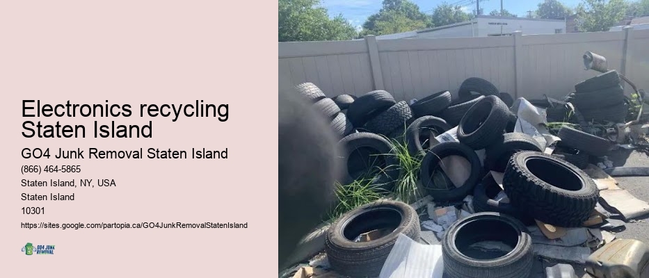 Appliance removal Electronics recycling Staten Island