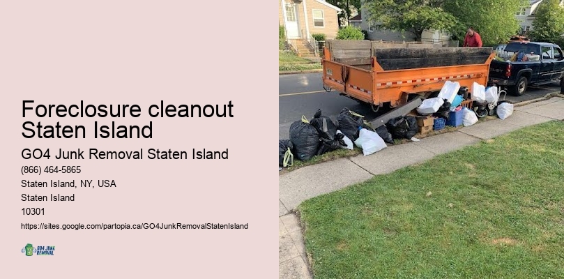 Environmentally friendly junk removal Foreclosure cleanout Staten Island