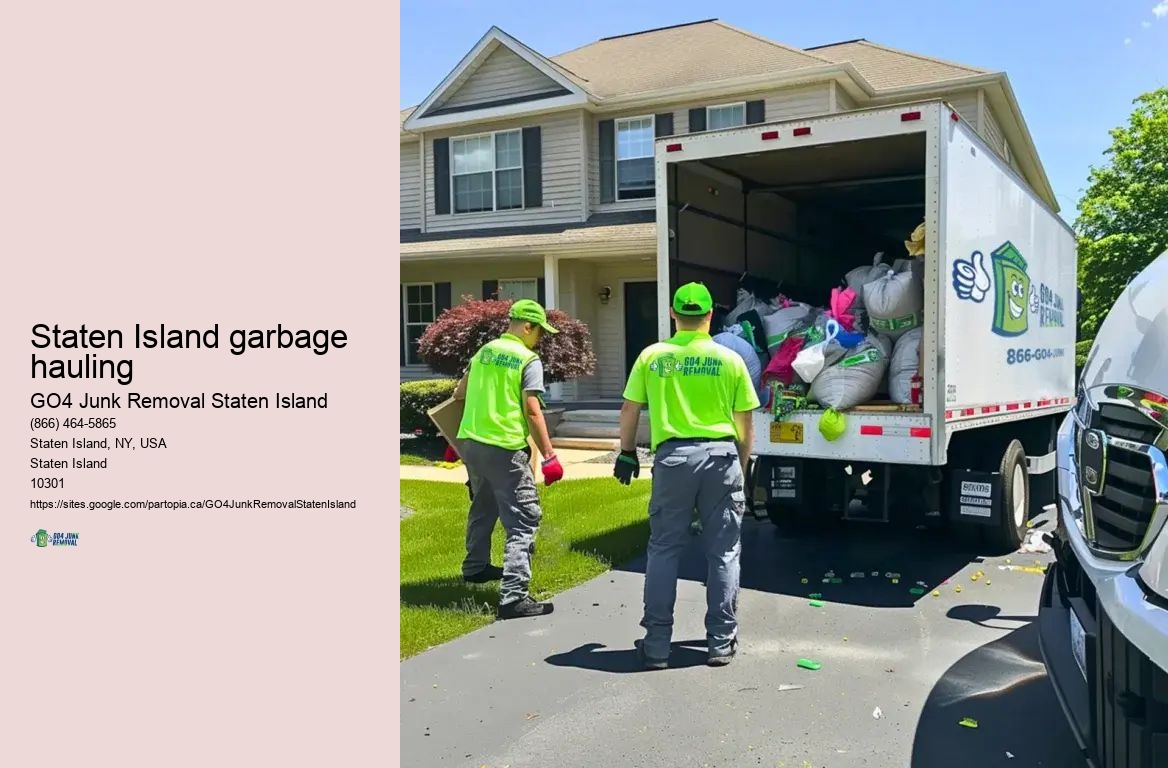 Staten Island garbage hauling dishwasher pickup