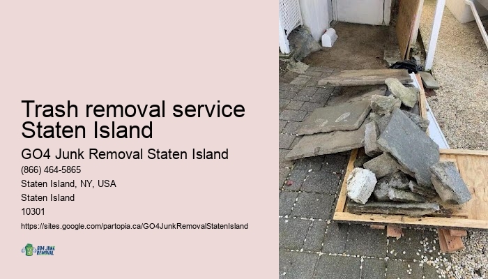 Trash removal service Staten Island dishwasher pickup